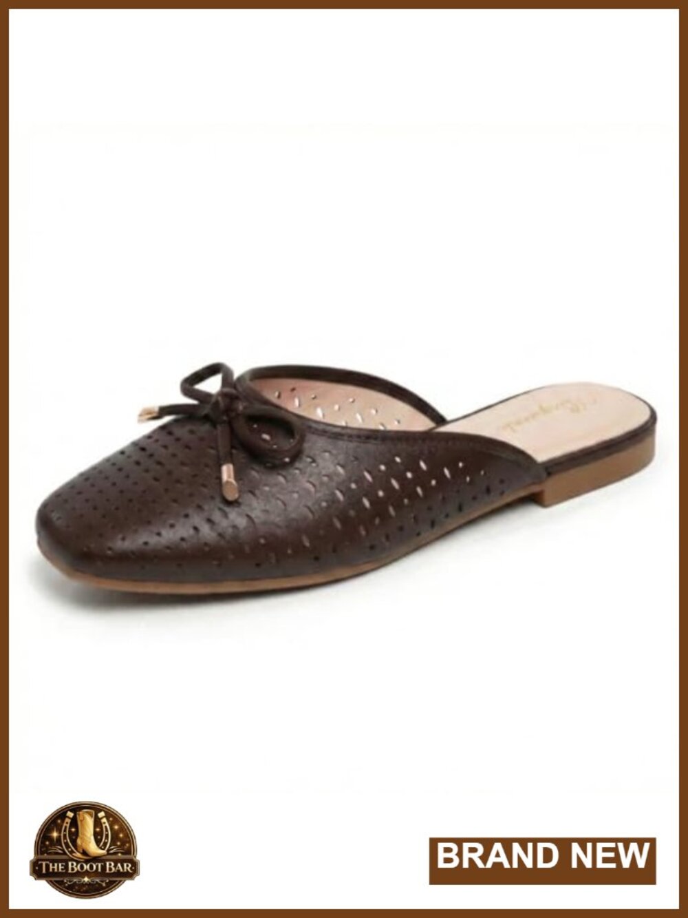 hingswink Women's Mules Slip On Flats Closed Pointed Toe Business Casual Shoes
